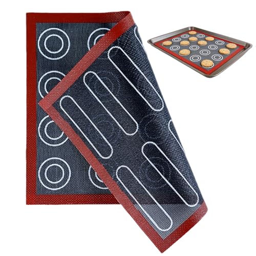 1 PCS Tapis De Cuisson En Silicone,Four Micro-perforés en Silicone,Tapis De Cuisson Antiadhésif,Tapis De Pour Biscuits,Résistants à la Chaleur et...