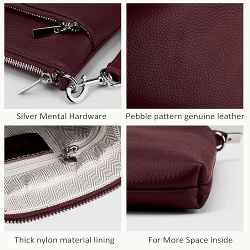 Image of befen Genuine Leather Crossbody Purses for Women Travel Cross Body Bags Lightweight with Adjustable Shoulder Strap
