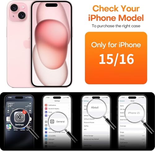 Image of IQShield My-View Privacy Screen Protector Tempered Glass Guard for iPhone 16 and iPhone 15, 9H Hardness, 2-Way Anti-Spy, Case Friendly [1 Pack]