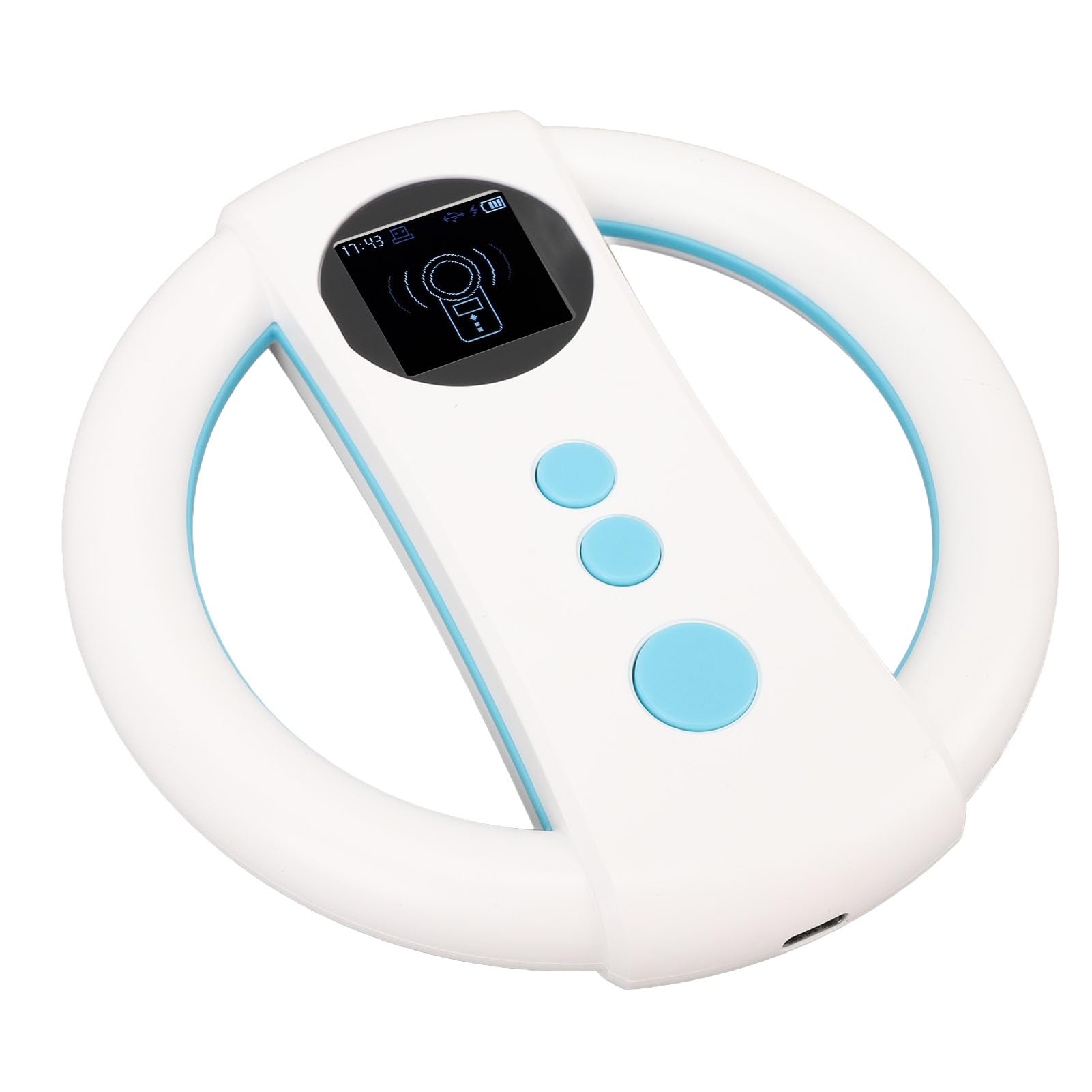 Scanner per targhette identificative per animali con lettura a doppia frequenza 134,2kHz / 125kHz, batteria ricaricabile da 650mAh, porta dati USB, scanner portatile per