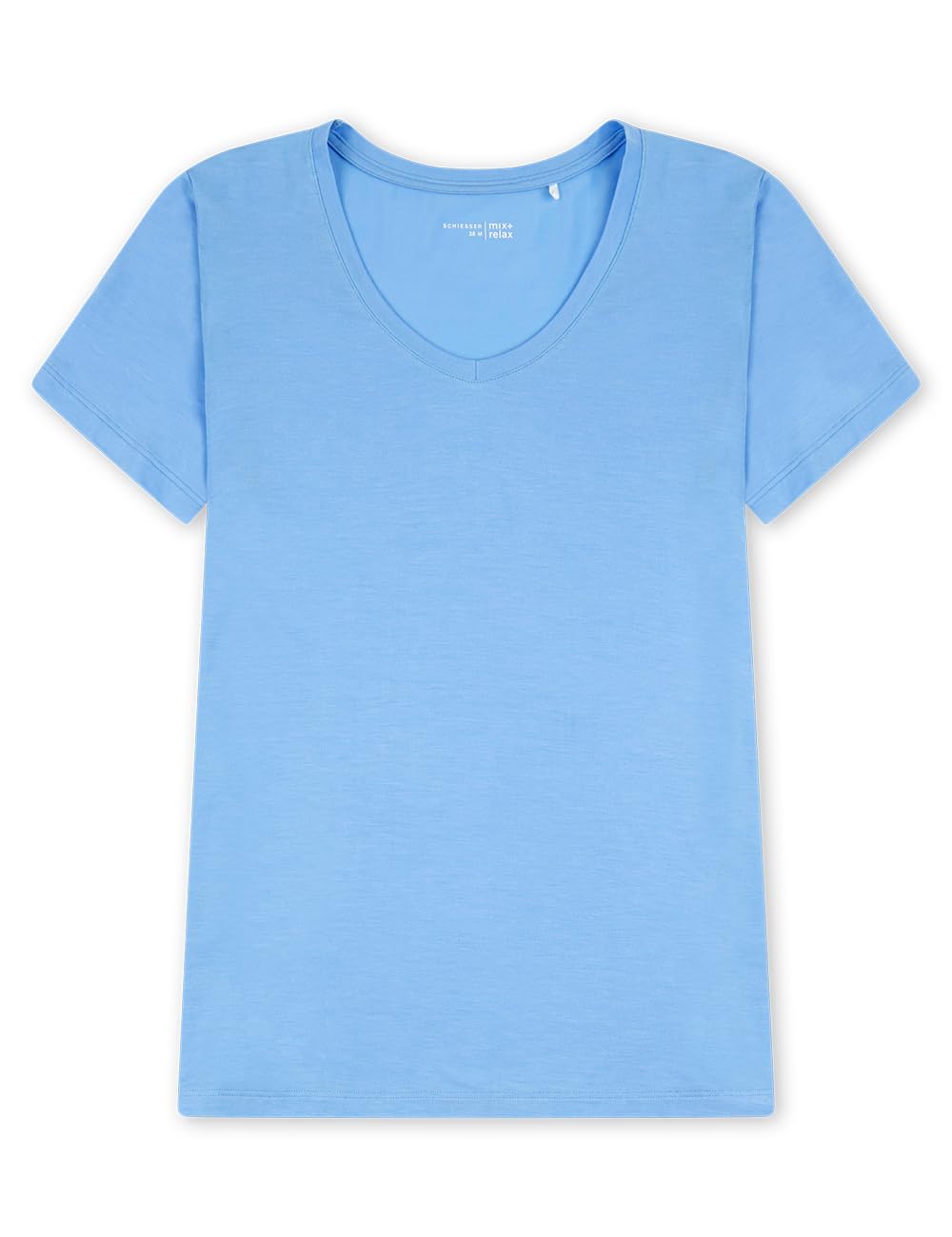 Schiesser Damen Schlafshirt Kurz - Mix + Relax Camiseta de Pijama Mujer