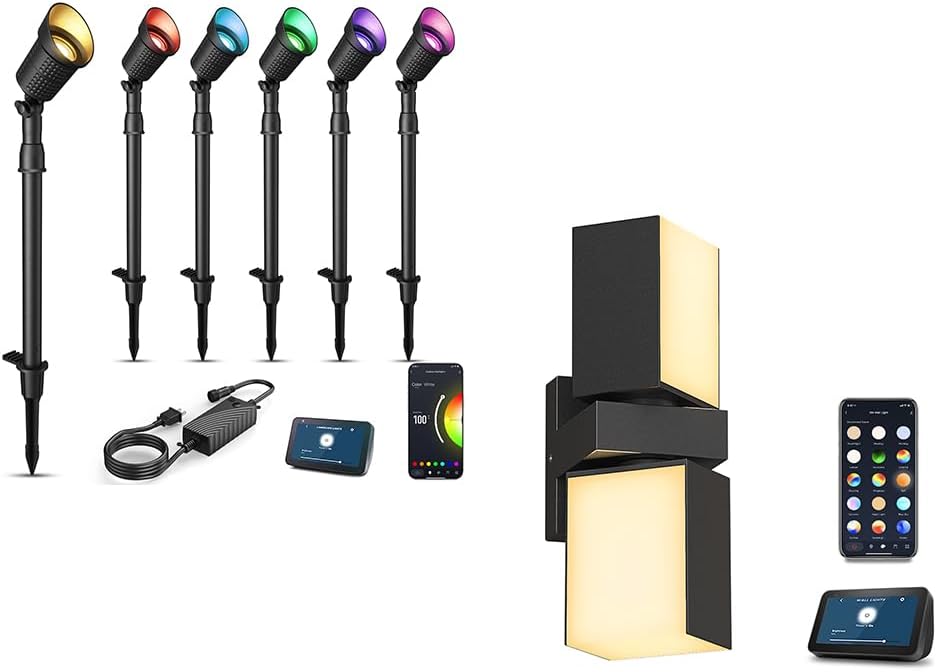 XMCOSY+ Low Voltage Landscape Lights 6 PK Spotlights Pathway Lights