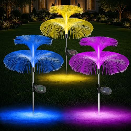 Luces solares para jardín al aire libre que resisten la lluvia en patios oscuros