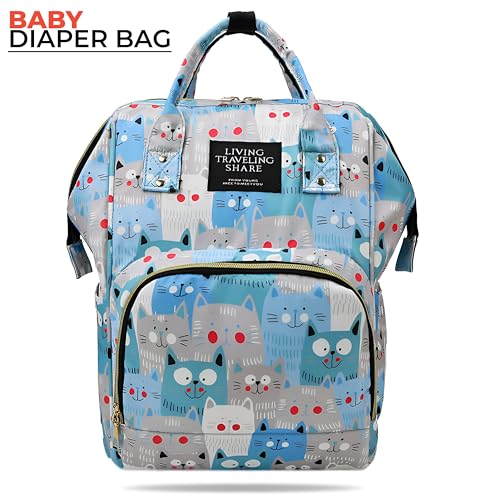 Image of Kraptick Diaper Bags Backpack, Diaper Bags for Mom for Travel, Baby Diaper Bag, Maternity Bags for Mother and Baby, Nursing Bags for Mothers, Diaper Bag Handbag (ANIMAL PRINTED)