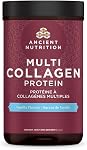 Ancient Nutrition Multi Collagen Protein Powder - Vanilla, Formulated by Dr. Josh Axe, 4 Sources, 5 Types of Collagen, 242 Grams