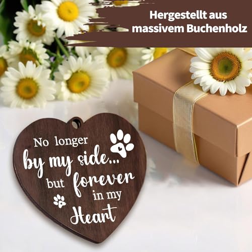 Erinnerung Hund Katze Bilderrahmen, Holz Bilderrahmen mit Gedenkbedeutung ,Geschenk für Hundebesitzer Katzenbesitzer,Gedenkrahmen für Verlust von Haustier, Verlust Sympathie Geschenk,Tischdekoration