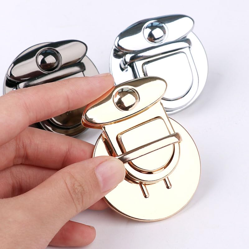 THAYLA 1-30 piezas de 3 a 4,7 cm, color plateado, duradero, cierre de bolso, cierre de bolso, fácil instalación, personalización ligera
