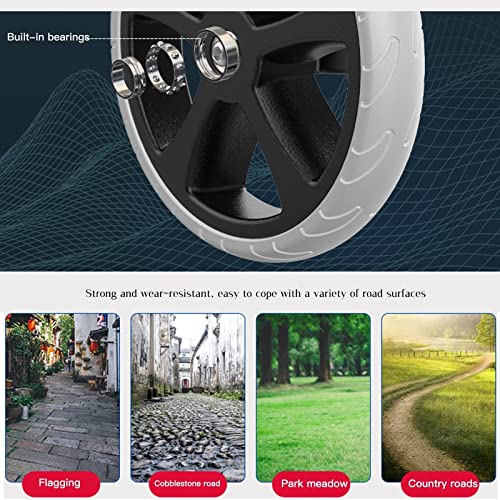 Einkaufswagen mit 6 Rädern, 36 l Fassungsvermögen, leichter Aluminiumrahmen, abnehmbare Oxford-Tasche, perfekt für Lebensmittel und Einkaufen, einfache Manövrierbarkeit. – Bild 8