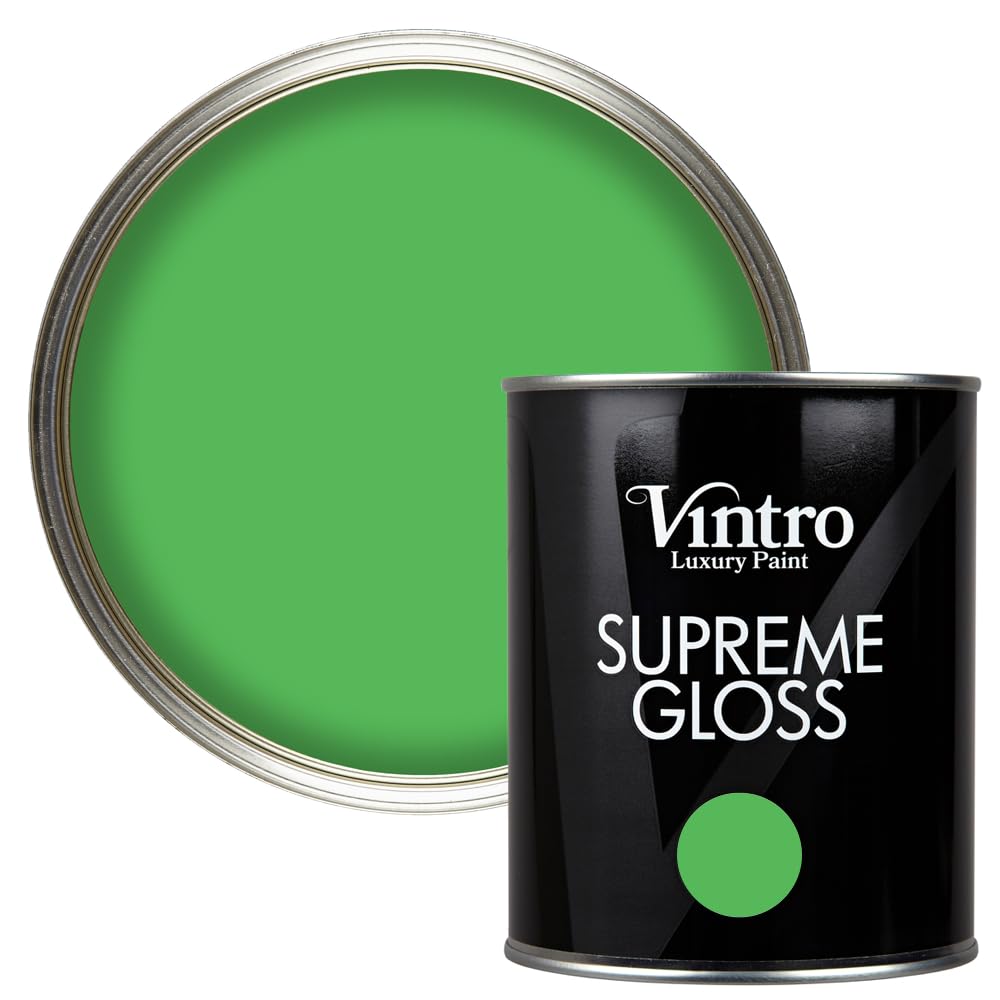 Vintro Green Gloss 1L WallsCeilingsMetal & Wood (Rainforest) from B&Q
