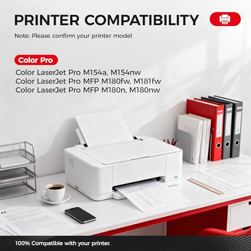 Image of 204A Black Toner Cartridge Set 2-Pack High Yield Replacement for HP 204A 204X CF510A CF510X Toner Cartridge Compatible for HP Color LaserJet Pro MFP M180fw M181fw M180n M180nw M154a M154nw Printer Ink