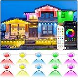 300FT Permanent Outdoor Lights for House, RGB LED Eave Lights with APP/Remote Control, Music Sync & DIY Scenes, IP67 Waterproof Outdoor House Light for Christmas, Halloween, Party, Holiday, Daily