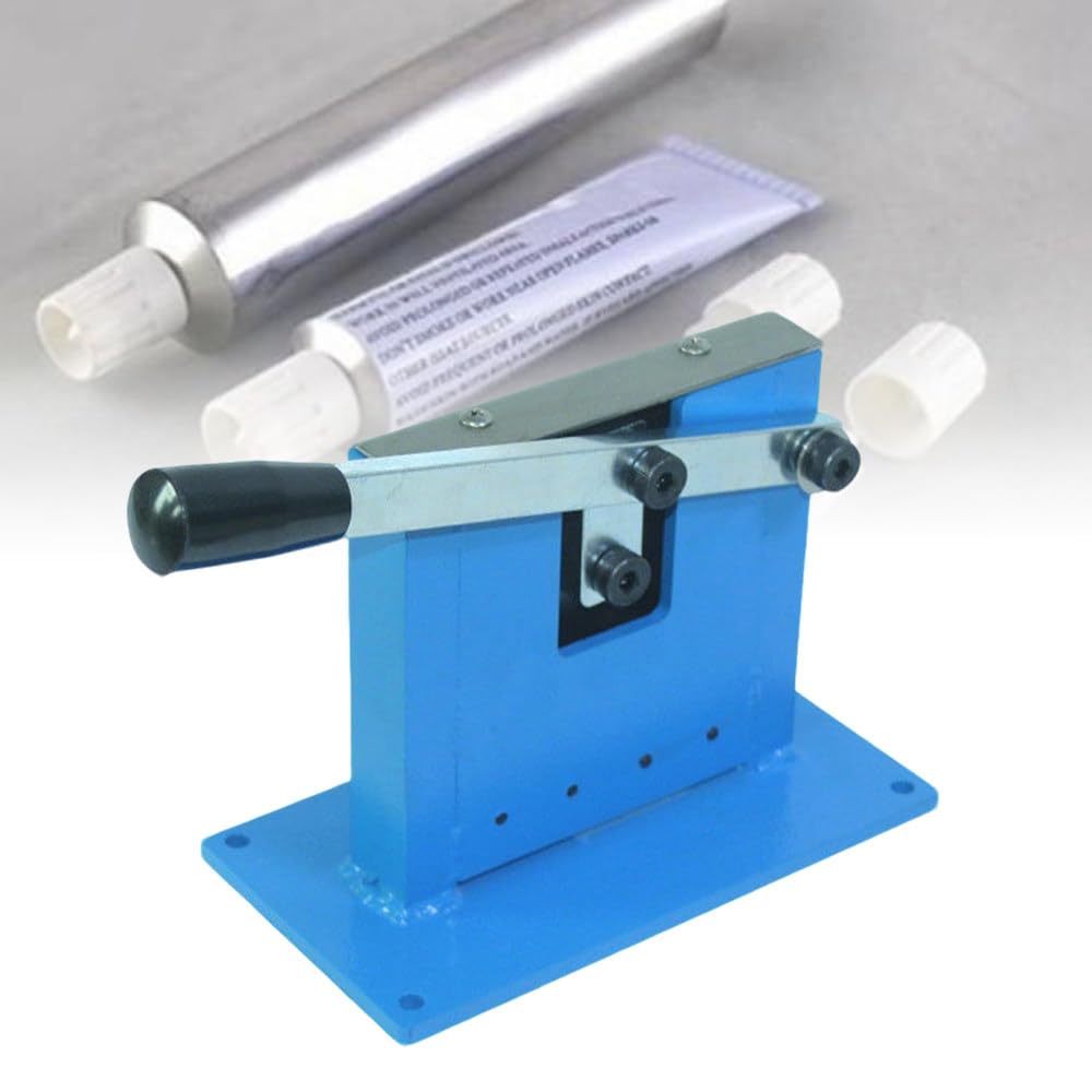 ShaiVrissian Manual Aluminum Tube Sealer for Toothpaste Packaging,Manual Pipe Tail Seale,Compact Cast Iron Design,For Cosmetic Cream,Ointment,Toothpaste and Beauty Products Standard