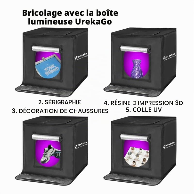 Unité d'exposition UV LED pour sérigraphie et cyanotype, lumière UV, 300 W, 395 nm, support de bureau réglable