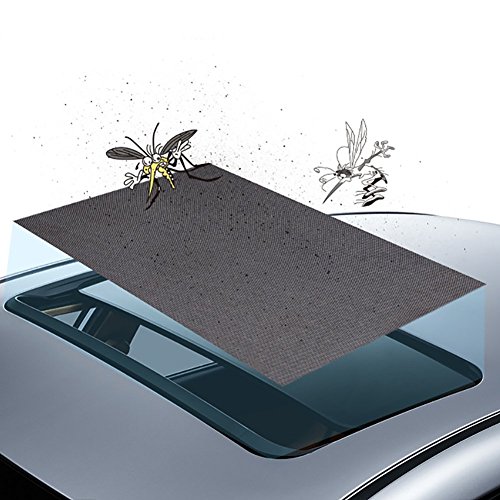 Sundlight Car Mosquito Net, Car Sunroof Magnetic Screens Net Anti-Pets Block UV for Iron Roofs of 90cm x 50cm Ordinary SUV Vehical