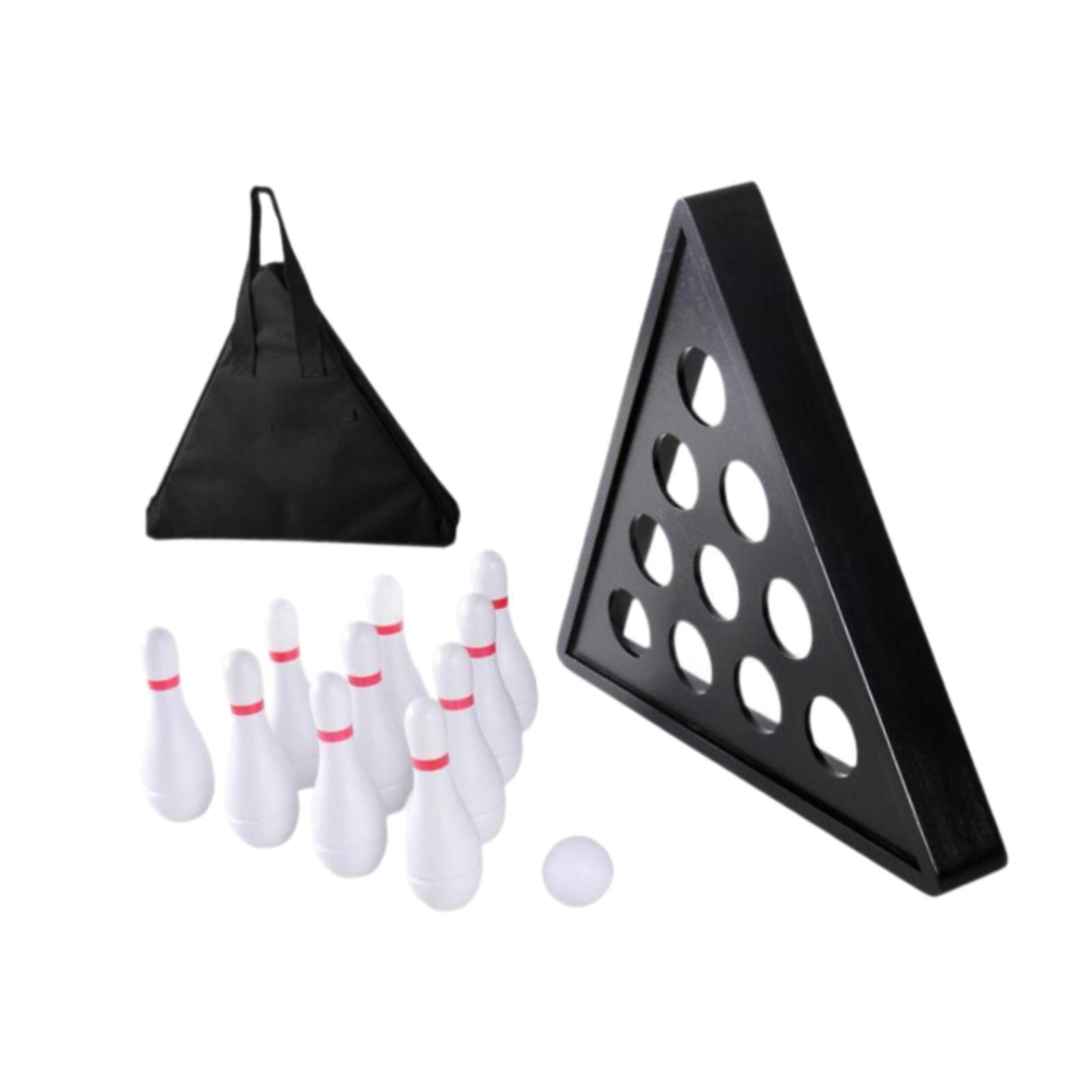 Set di 10 birilli da bowling per shuffleboard, realizzati | mini birilli per shuffleboard, divertimento ovunque, gioco da tavolo per bambini, giocattolo