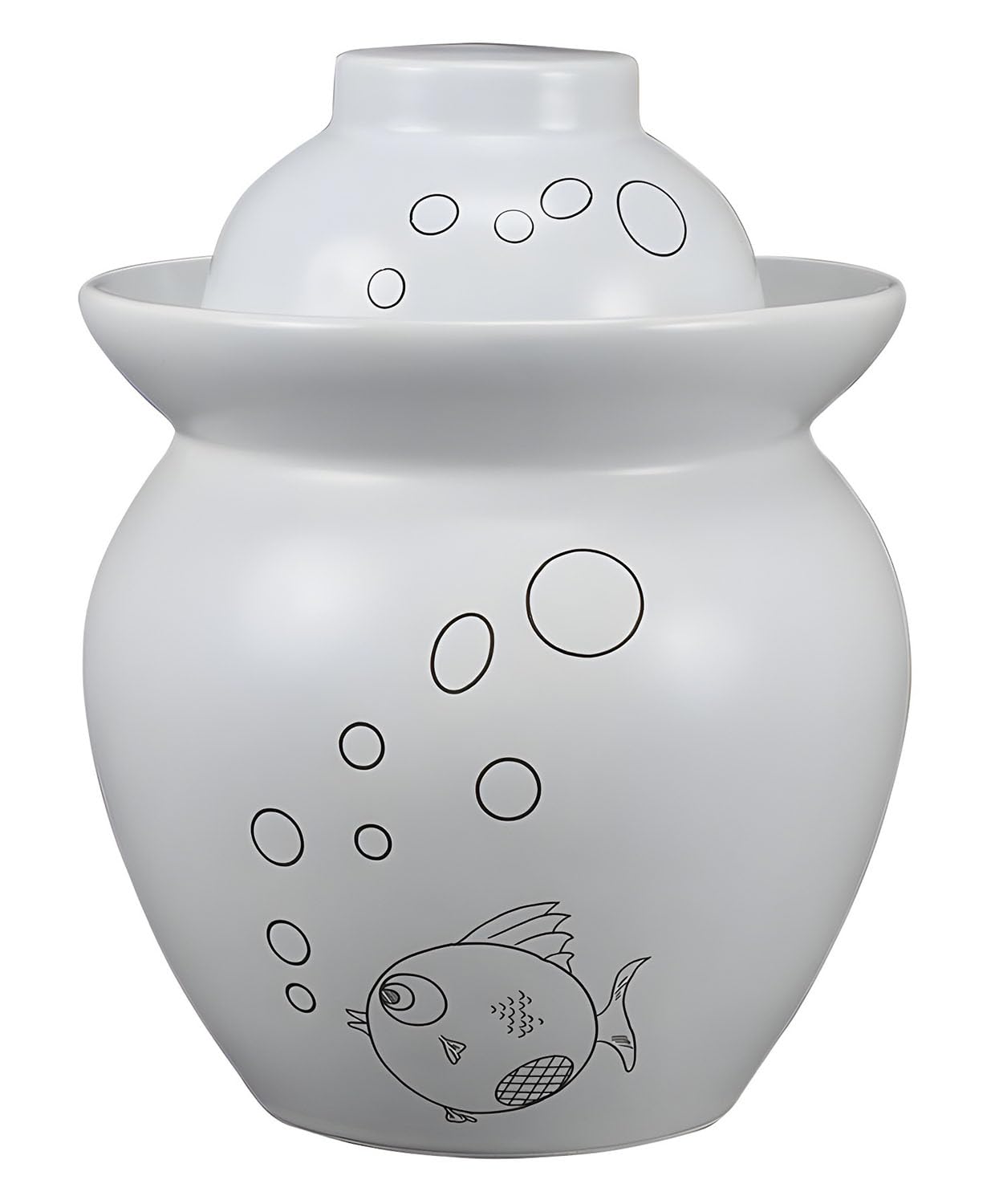 Chiński porcelanowy słoik kiszonkę, garnek fermentacyjny kiszenia kapusty