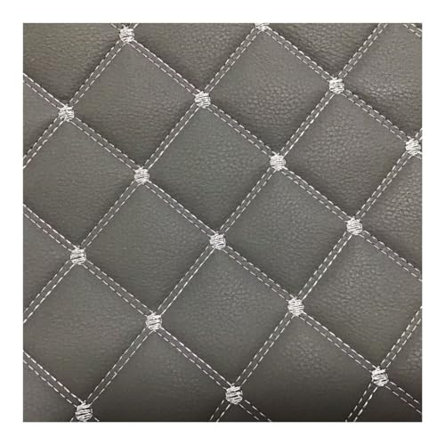 Polipiel para Tapizar,Tela de Cuero Acolchado Manualidades,Cojines o Forrar Objetos.Venta de Polipiel para Tapizar Material de Artesanía para Cojines Coches Camas Sofás-Cuadrado Gris, 1.6x1m(1.6x5m)
