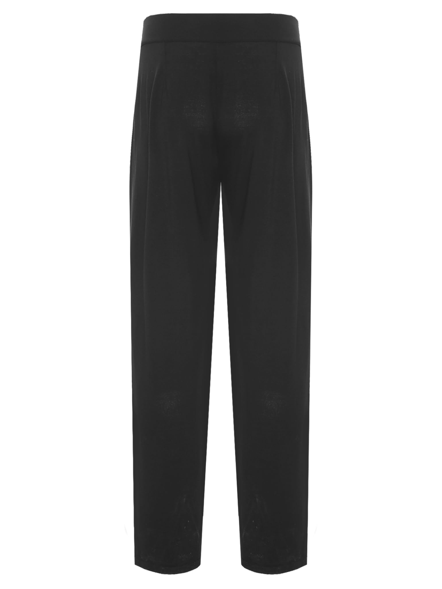 Pantalons pour Hommes pour Salle De Danse Latine À Taille Haute Pantalons Longs De Danse Larges À Jambe Droite