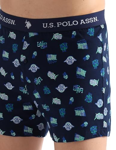 Image of U.S. Polo ASSN. Mens OEX09 Comfort Regular Fit Solid Boxers - Pack of 2