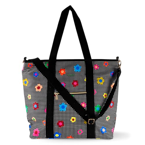 kate spade new york Large Capacity Insulated Cooler Tote Bag, Soft Sided Portable Beach Cooler with Shoulder Strap