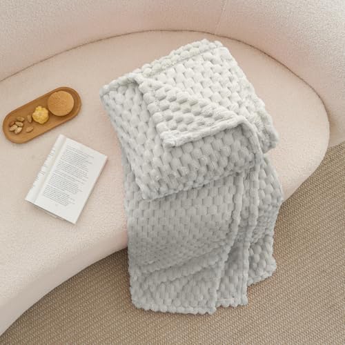 Image of BEDELITE Light Grey Throw Blanket for Couch, Soft Gifts for Women, 50 * 60