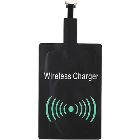 ASHATA ワイヤレスQiレシーバー ワイヤレスQi充電器モジュール充電レシーバー ユニバーサル充電レシーバーアダプターモジュール マイクロUSB/Type-Cコネクタ付き チップ充電レシーバー(Micro usb)