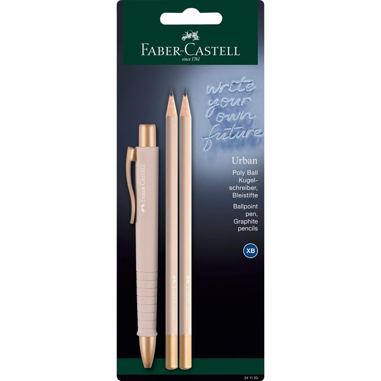 Faber-Castell Ballpoint Pen Poly Ball Urban GP Urban BK pale rose, Multicolor