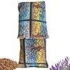 GIFRATELLI Saco Térmico de Semillas de Aceituna y Flores de Lavanda 100% Natural 45×12 cm Frío y Calor Desinflamatorio y Calmante Para Microondas y Congelador (Otoño claro)