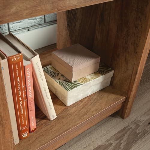 Image of Sauder River Ranch Night Stand with Drawer, Farmhouse Nightstand, Sindoori Mango Finish