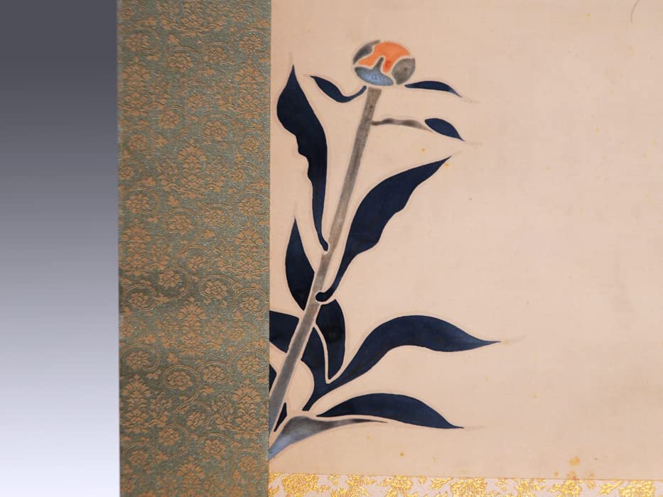 望月春江 真作　掛軸 短冊　めおと雛　桃の節句　雛祭りに　 肉筆 日本画 望月春江 真作 掛軸 短冊 めおと雛 桃の節句 雛祭りに 肉筆 日本