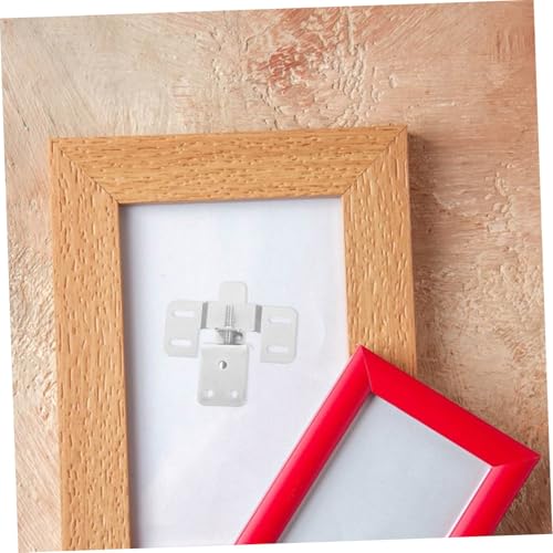 Image of jojofuny 6pcs Adjustable Art Hanging Hardware Heavy-Duty Frame Mounting Hooks for Large Picture Frames Construction Concealed Installation Versatile for Home Office and Gallery Displays