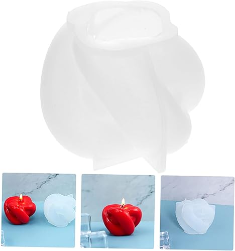 Miniatura 7 de TEHAUX Moldes de silicona para velas de silicona, moldes de silicona para gelatinas, moldes de silicona para gelatinas, jabón hecho a mano, 2 uds