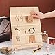 PH PandaHall 4-Stöckiger Ohrringständer aus Holz, Schmuckständer für Einzelhandel Abnehmbare Vitrine mit Schlitzen Ohrring-Display-Kartenhalter für Verkauf Kunsthandwerk Ausstellung