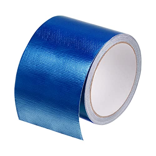 Image of HARFINGTON Tarpaulin Repair Tape, 3.15 inch x24.6ft Waterproof Rip Stop Patch and Tent Repair Tape for Tear Resistant Tent Greenhouse, Blue