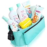 HAPPY BUM Baby Bath Gift Set Baby Set Newborn Gift Included Baby Wash, Bubble Bath, Diaper Rash Cream, Baby Lotion, Oil, Bottle Brush and Stroller Organizer, 10 Items