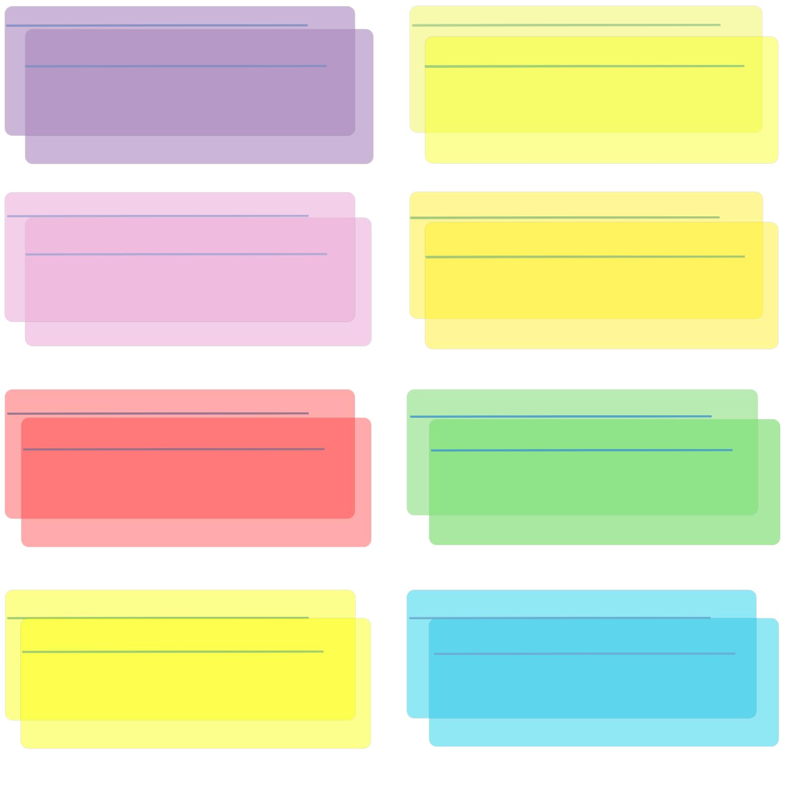 16PCS Reading Ruler for Dyslexia Overlays for Reading 8 Coloured Overlays for Dyslexia Reading Rulers with Strips for Adults Children ADHD Reduce Visual Stress Dyslexia Aids — image 1