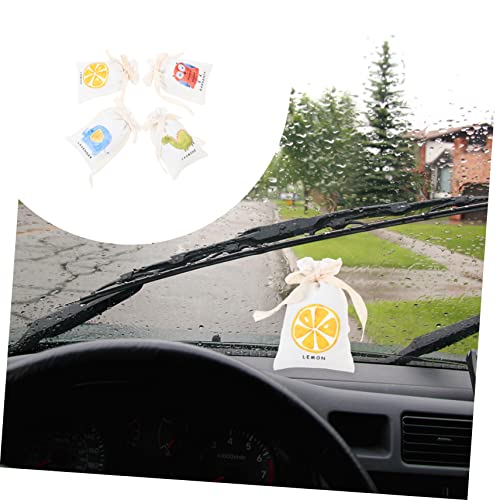 Garneck 4 Peças De Sachê De Linho Perfumado Decorações Para Refrescadores De Carro Em Casa Lavanda A
