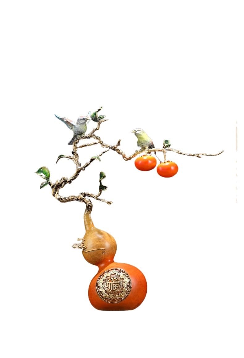 CHICKEN Bronze Living Room Ornaments Copper gourd ornament home living room wine cooler decorations Ornaments to Attract Wealth