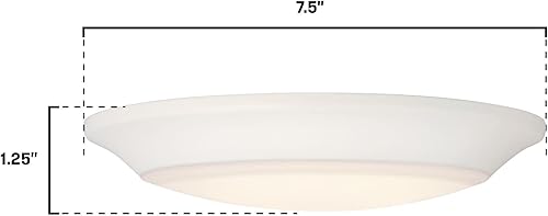 Miniatura 6 de Westinghouse Lighting 6120200 Makira - Lámpara tradicional de una sola luz, 11 pulgadas, 20 W, regulable, LED, para interiores y exteriores, con