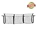 Adjustable Elastic New Truck Net Universal Heavy Duty Stretchable Cargo Net with 3 Pockets, Hooks, Organizer, Storage, Mesh, Nylon, Bungee, for Car, SUV, Pickup Truck, -Black