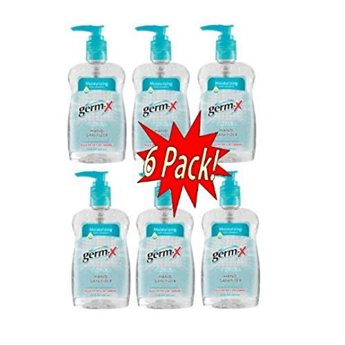 Germ-X Hand Sanitizer with Moisturizing Vitamin E (6-Bottles (10oz)