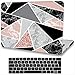 L3H3 Funda Dura Compatible con MacBook Pro 13 Pulgadas 2012 2011 2010 2009 Release A1278 con CD-ROM,Carcasa Rígida Protector de Plástico Cubierta Case& EU Teclado Cubierta(Mármol Geométrico Colorido)