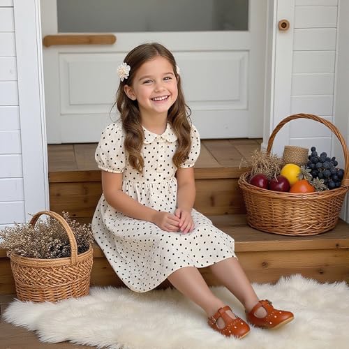 Felix & Flora Toddler Little Girl Flat Oxfords Dress Shoes - Mary Jane Princess for Girl Party School Shoes.2