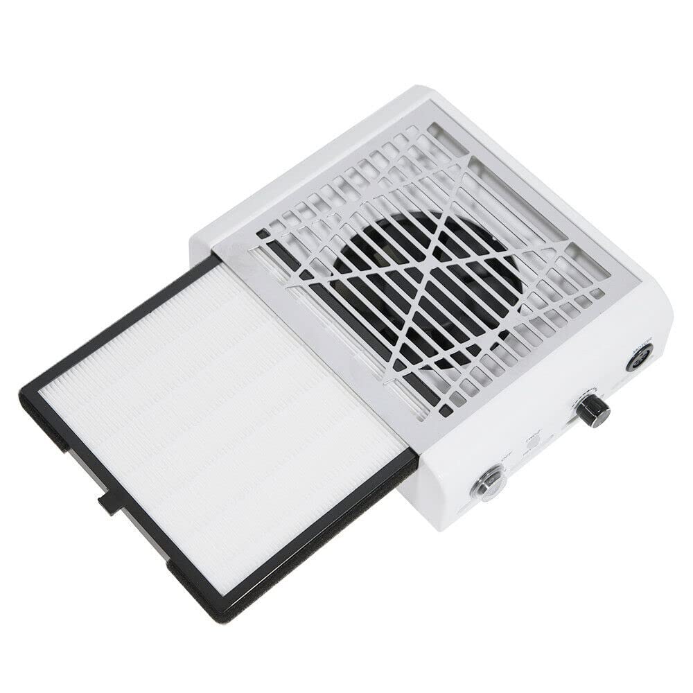 Aspiradora de uñas, 80 W, colector de polvo profesional, máquina 30000 rpm, extracción de polvo para uñas, aspiración de mesa, herramienta de manicura para salón de uñas