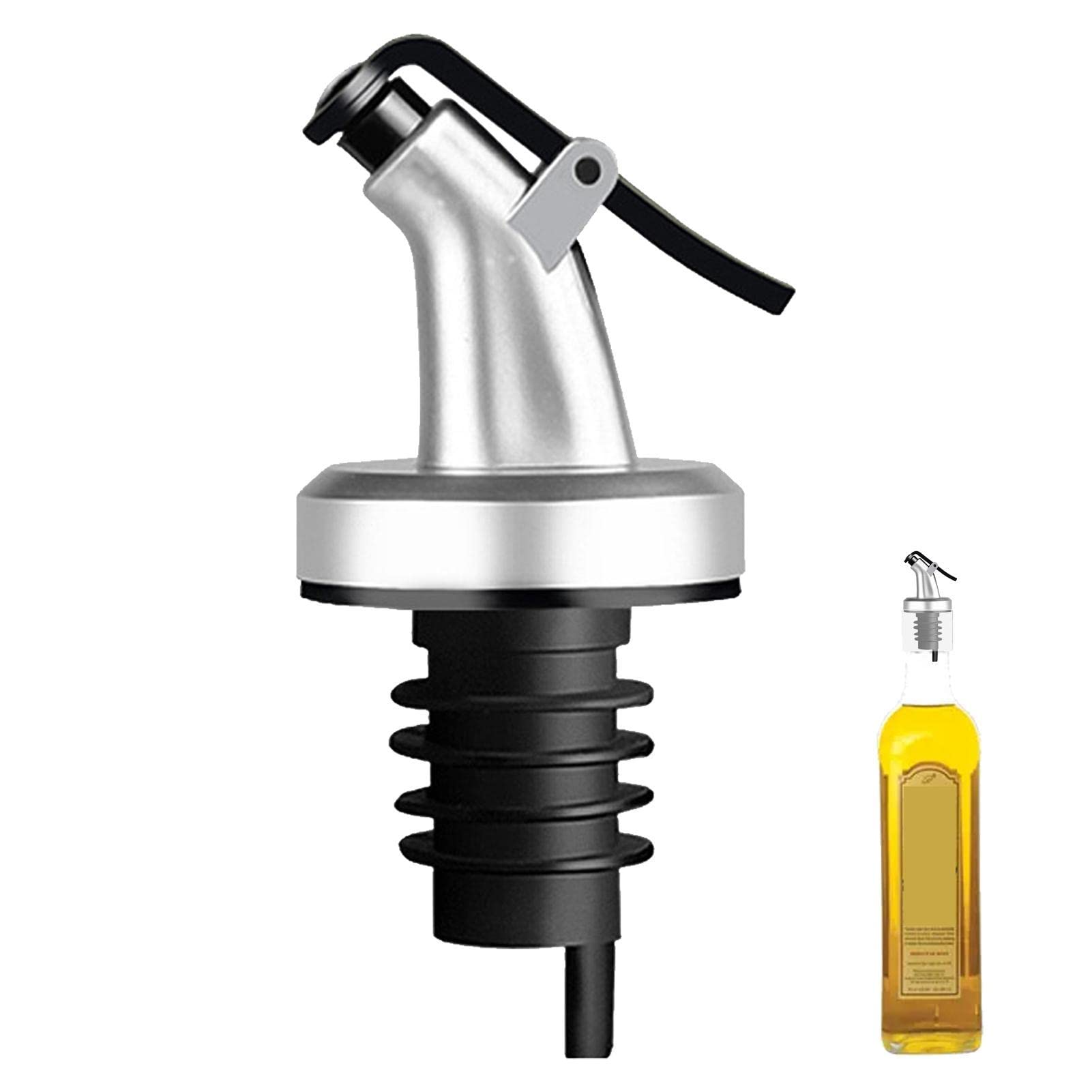 Veeteah Olive Oil Dispenser Spout | Easy to Open Olive Oil Bottle Dispenser Spout with Flip top | Bottle Pour Spouts for Pours Liquor, Vinegar, Syrup or Oils, Keeps Oil Fresh