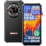 Blackview BL9000 Pro 5G Rugged Smartphone Unlocked (FLIR Thermal Imaging Camera), 36GB +512GB, Android 14, 50MP+50MP Camera, 120Hz 6.78'FHD+, Dual 5G SIM Rugged Phones, IP68/IP69K, 120W/NFC/WiFi 6/GPS