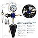 VTG VOGTEN 25PCS Coolant Pressure Tester & Vacuum Refill Kit,Radiator Pump Pressure Tester Kit for Automotive Cooling System Water Tank Leakage Detection