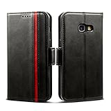 Rssviss Samsung Galaxy A3 2017 Hülle, Samsung A3 2017 Handyhülle [4 Kartenfächer ] A3 Klapphülle [Handy Ständer] Schutzhülle mit [Magnetverschluss ] Lederschale Etui für Galaxy A3 2017 4.5