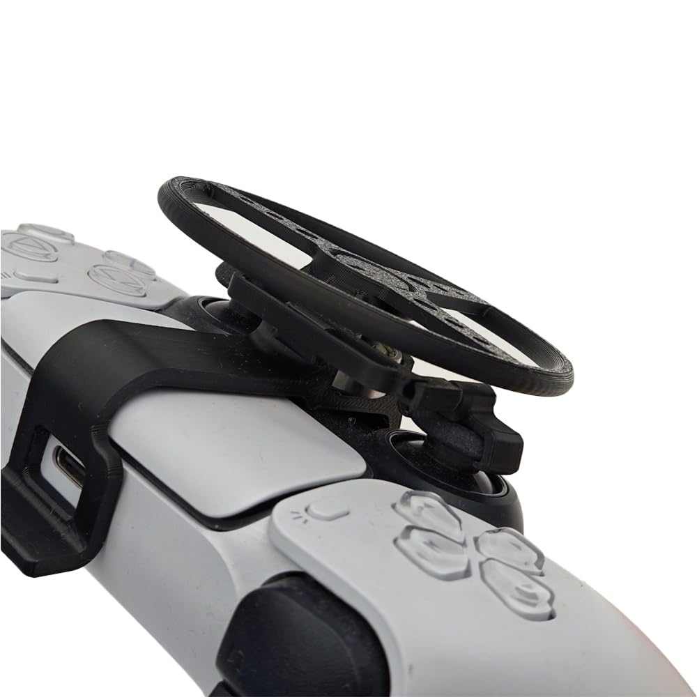 Mini volant de contrôleur pour PS5/PS5 slim,Manette de jeu Jeux Simulateur de volant de course Accessoires de remplacement auxiliaires du contrôleur