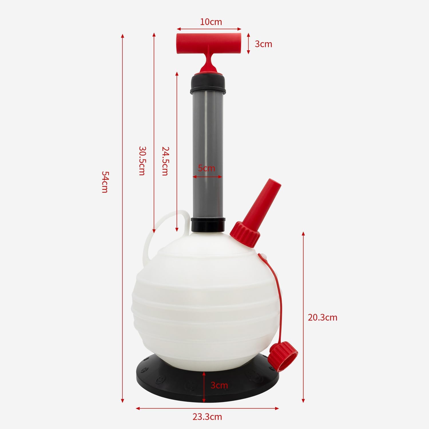 Extractor Aceite Motor 6L,Bomba Extractora Aceite Coche Manual,Equipada con Una Base Mejorada y Cuatro Tamaños De Manguera,Adecuada para Automóviles, Barcos, Cortacéspedes y Otros Equipos